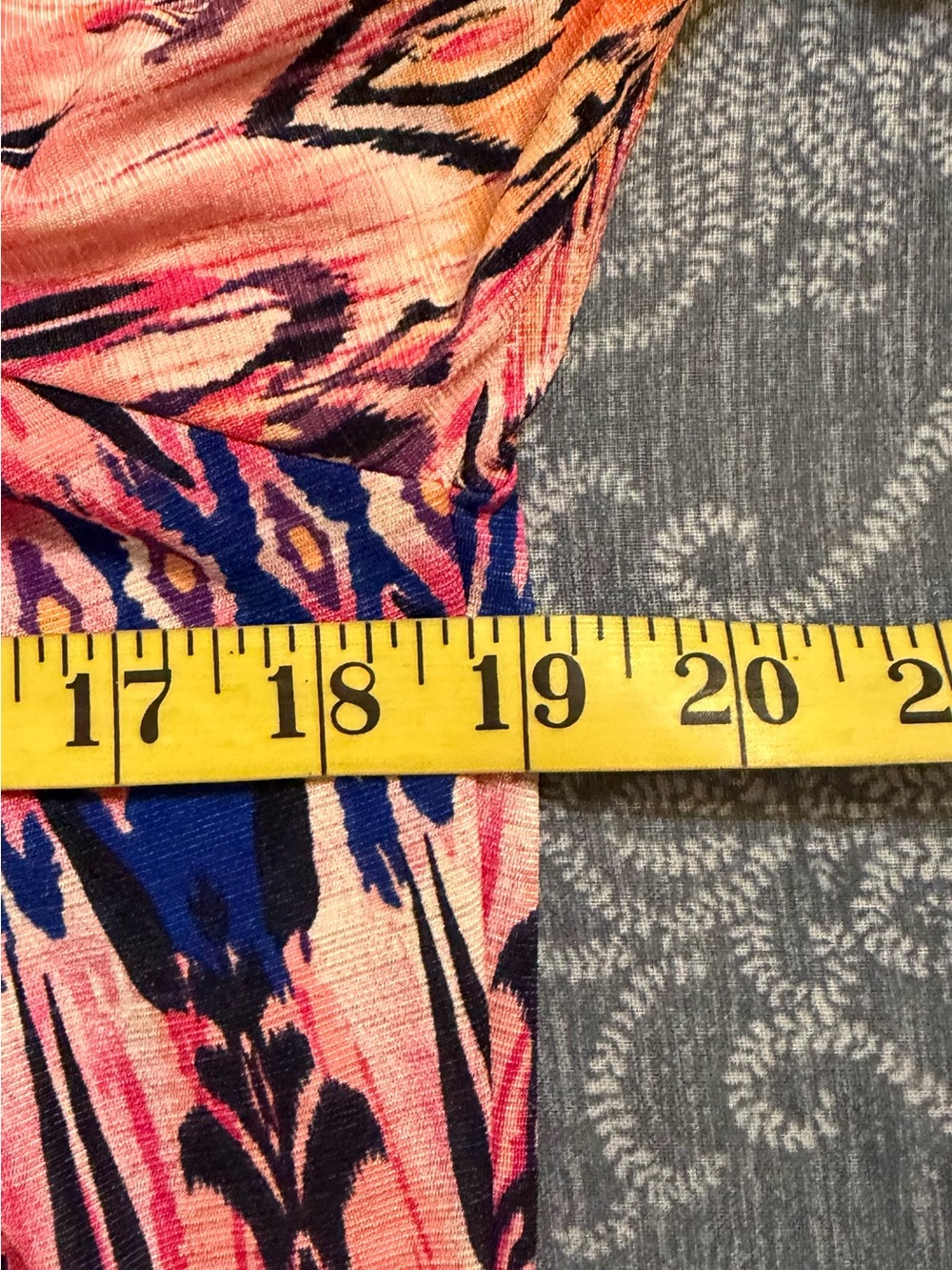 2 B Together Ikat Print Mini Dress - Pink & Orange Multicolor size Small - Picture 4 of 6